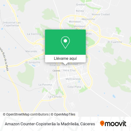 Mapa Amazon Counter-Copisterãa la Madrileãa