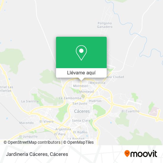 Mapa Jardineria Cáceres