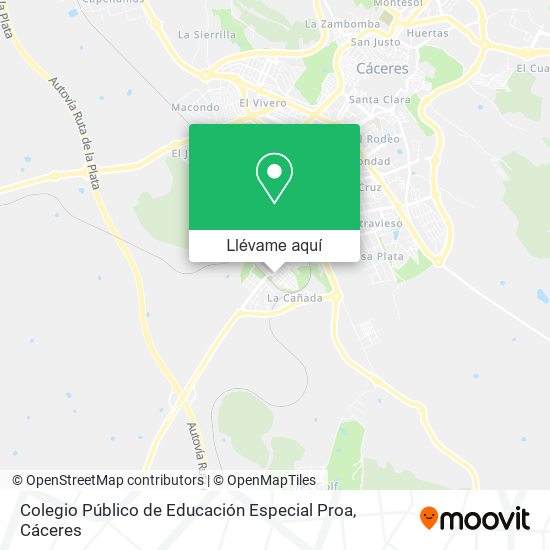 Mapa Colegio Público de Educación Especial Proa