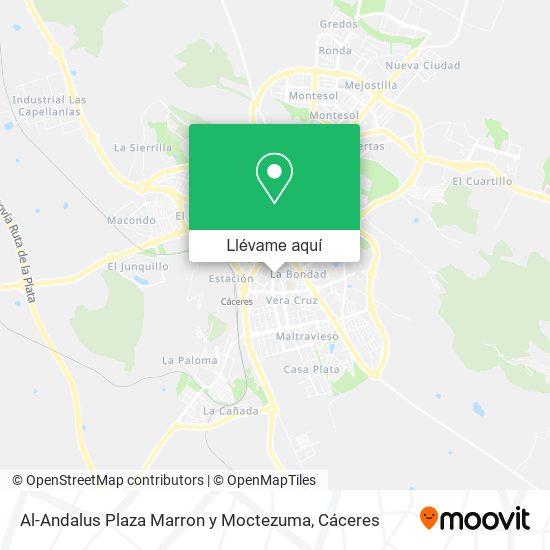 Mapa Al-Andalus Plaza Marron y Moctezuma