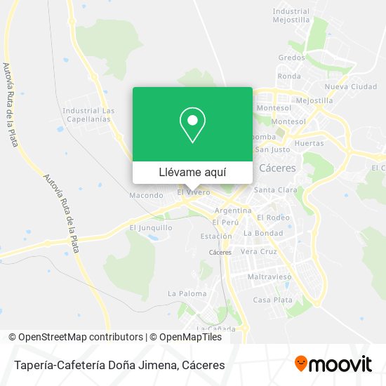 Mapa Tapería-Cafetería Doña Jimena