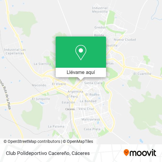 Mapa Club Polideportivo Cacereño