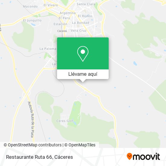 Mapa Restaurante Ruta 66
