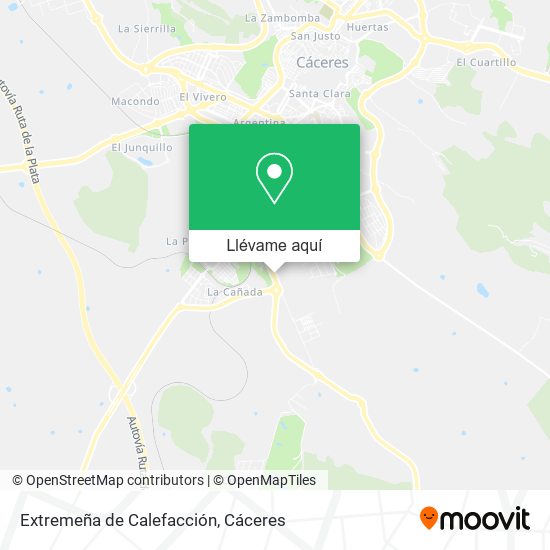 Mapa Extremeña de Calefacción