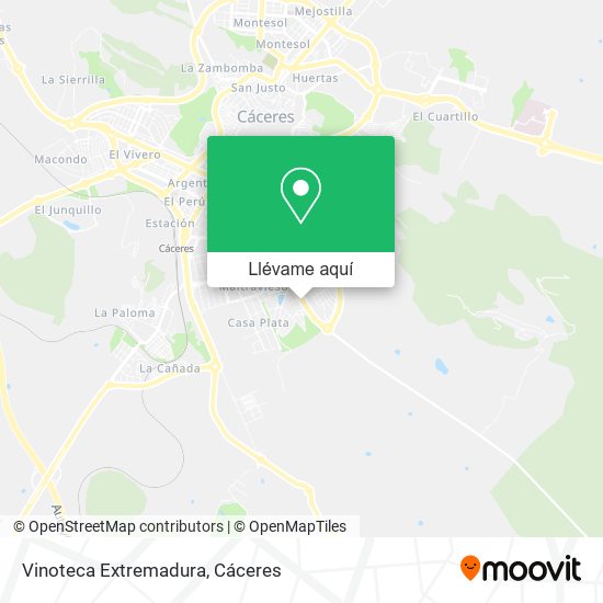 Mapa Vinoteca Extremadura
