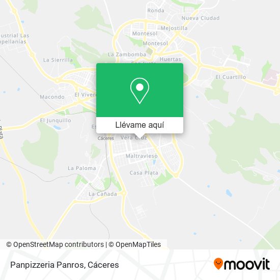 Mapa Panpizzeria Panros
