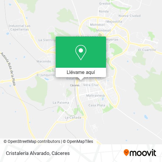 Mapa Cristalería Alvarado