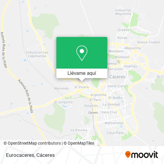 Mapa Eurocaceres