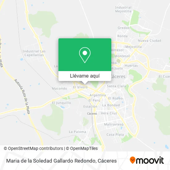 Mapa Maria de la Soledad Gallardo Redondo
