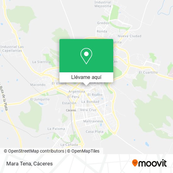 Mapa Mara Tena