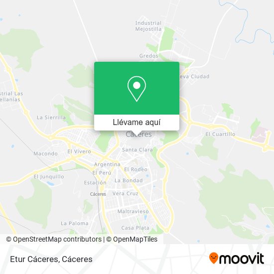 Mapa Etur Cáceres