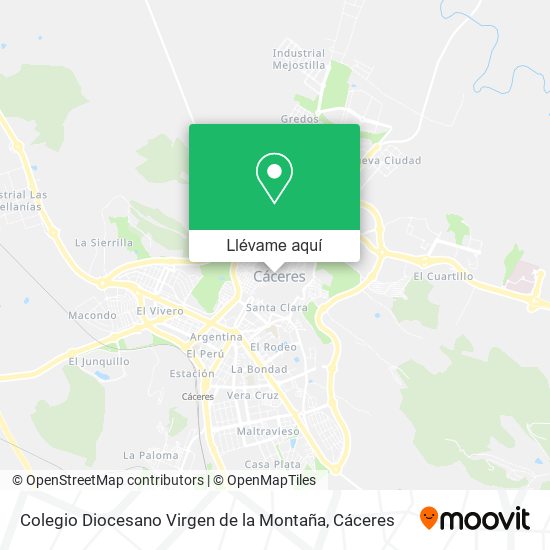 Mapa Colegio Diocesano Virgen de la Montaña