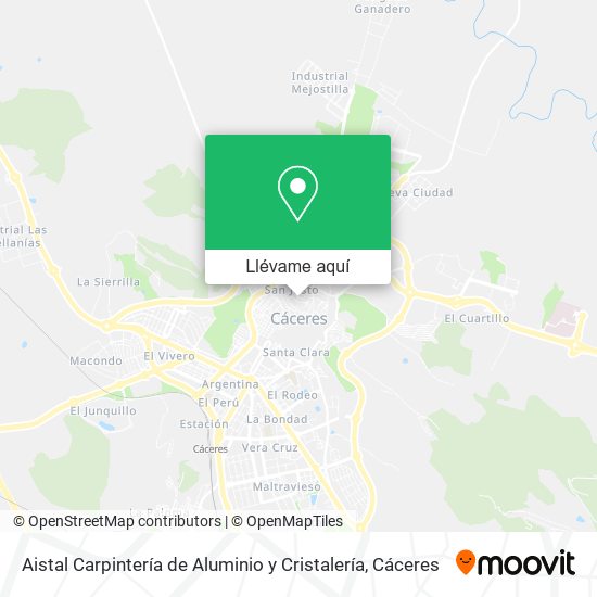 Mapa Aistal Carpintería de Aluminio y Cristalería