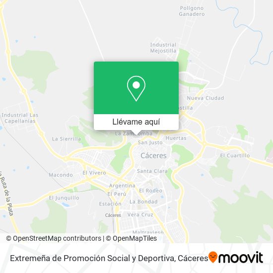Mapa Extremeña de Promoción Social y Deportiva