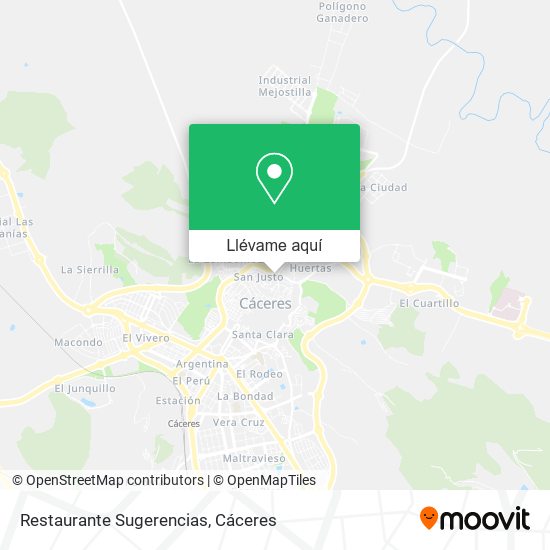 Mapa Restaurante Sugerencias