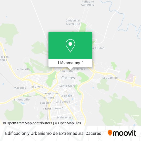 Mapa Edificación y Urbanismo de Extremadura