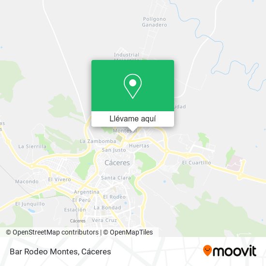 Mapa Bar Rodeo Montes