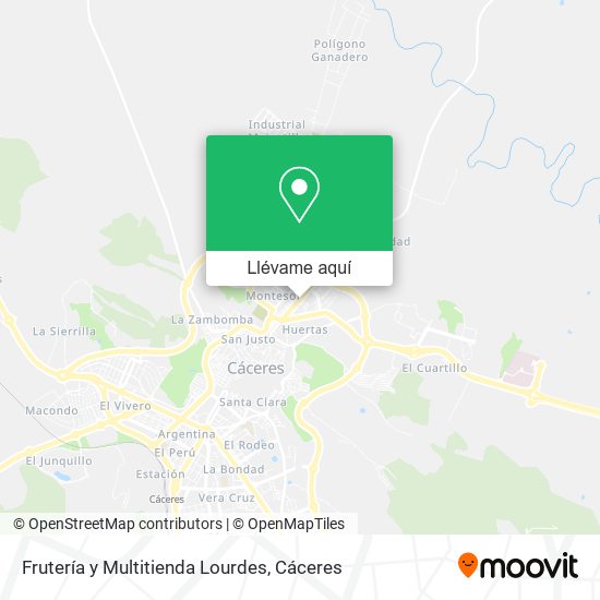 Mapa Frutería y Multitienda Lourdes