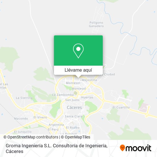 Mapa Groma Ingeniería S.L. Consultoría de Ingeniería
