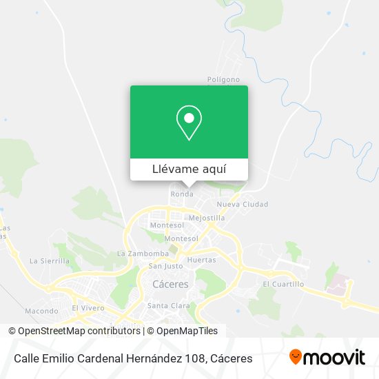 Mapa Calle Emilio Cardenal Hernández 108