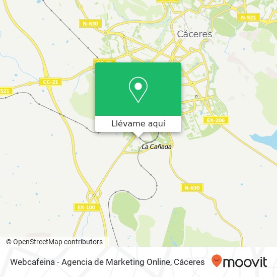 Mapa Webcafeina - Agencia de Marketing Online