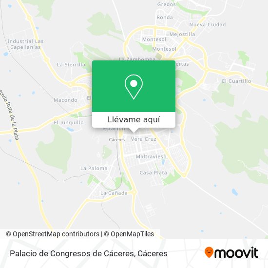 Mapa Palacio de Congresos de Cáceres