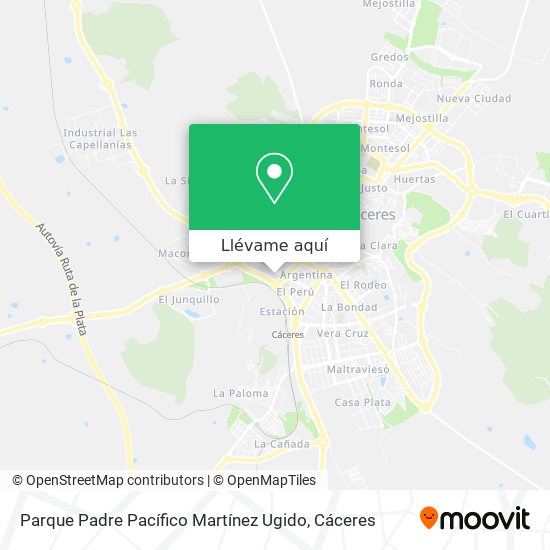Mapa Parque Padre Pacífico Martínez Ugido