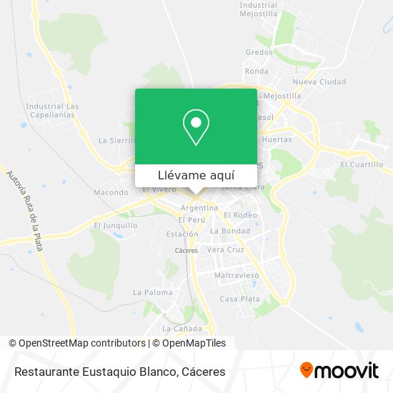 Mapa Restaurante Eustaquio Blanco