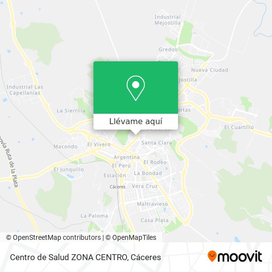 Mapa Centro de Salud ZONA CENTRO