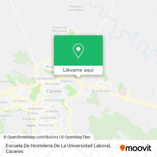 Mapa Escuela De Hostelería De La Universidad Laboral