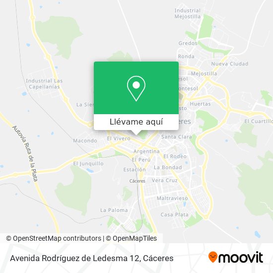 Mapa Avenida Rodríguez de Ledesma 12