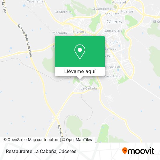 Mapa Restaurante La Cabaña