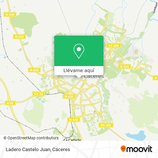 Mapa Ladero Castelo Juan