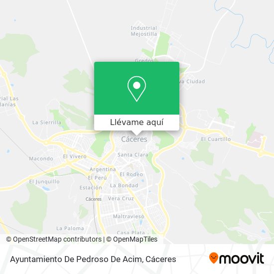 Mapa Ayuntamiento De Pedroso De Acim