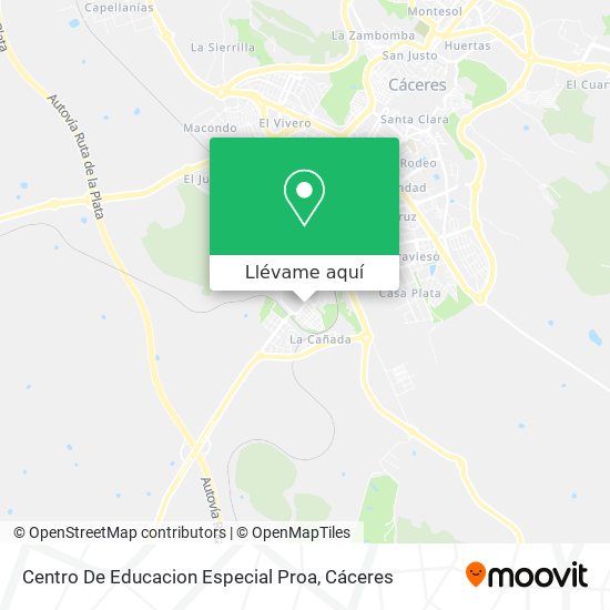 Mapa Centro De Educacion Especial Proa