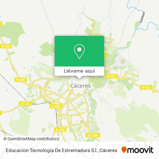 Mapa Educacion Tecnologia De Extremadura S.l.