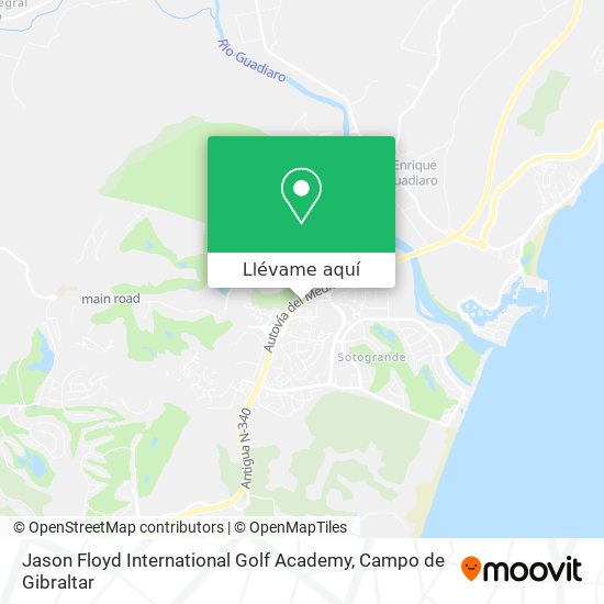 Mapa Jason Floyd International Golf Academy