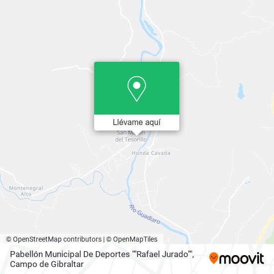 Mapa Pabellón Municipal De Deportes ""Rafael Jurado""