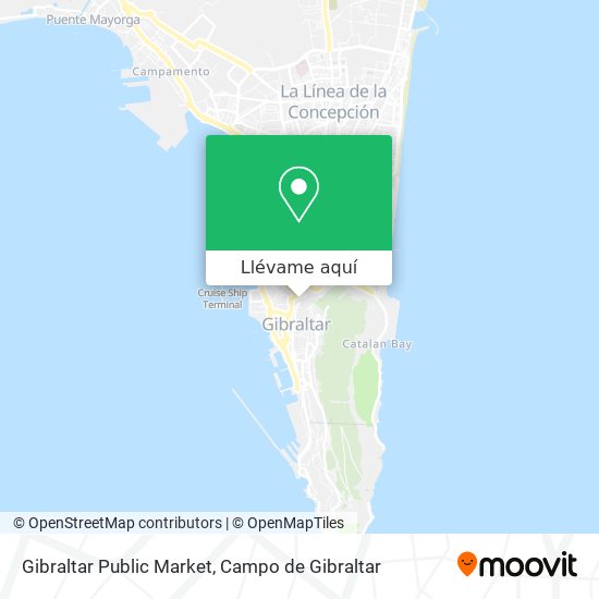 Mapa Gibraltar Public Market