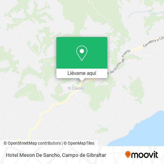Mapa Hotel Meson De Sancho
