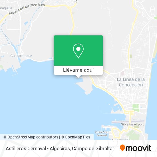 Mapa Astilleros Cernaval - Algeciras