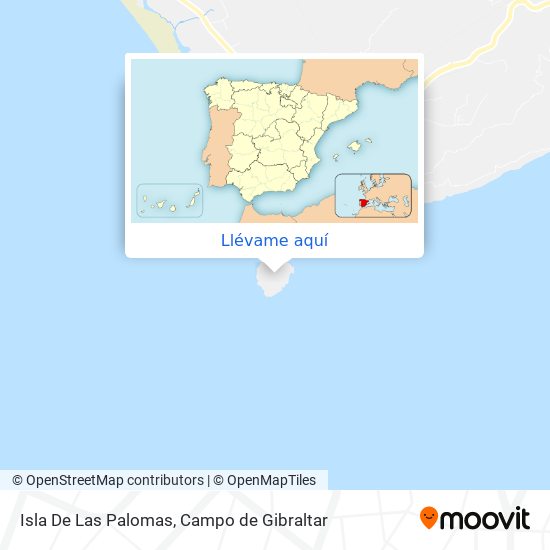 Mapa Isla De Las Palomas