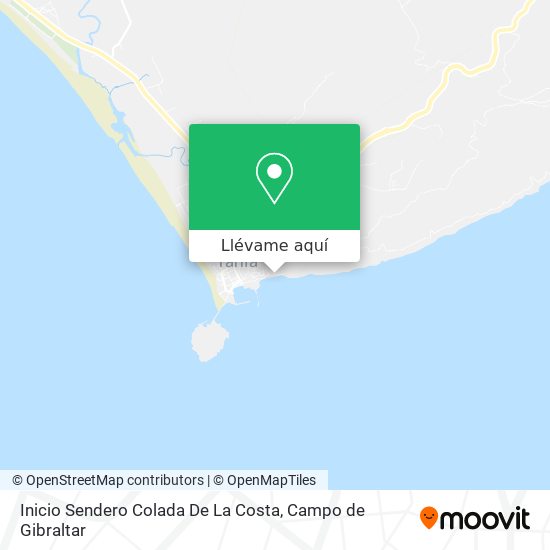 Mapa Inicio Sendero Colada De La Costa