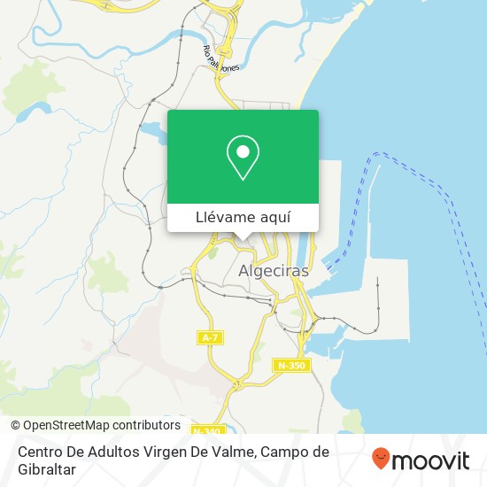 Mapa Centro De Adultos Virgen De Valme