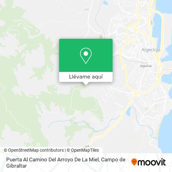 Mapa Puerta Al Camino Del Arroyo De La Miel