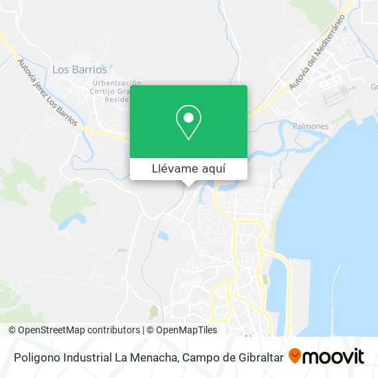 Mapa Poligono Industrial La Menacha