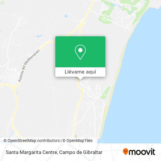 Mapa Santa Margarita Centre