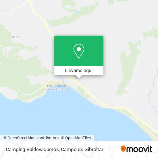 Mapa Camping Valdevaqueros
