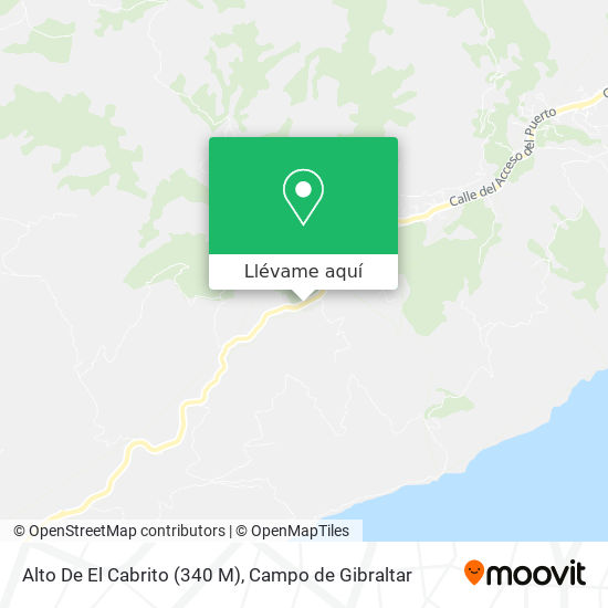 Mapa Alto De El Cabrito (340 M)