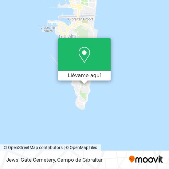 Mapa Jews' Gate Cemetery
